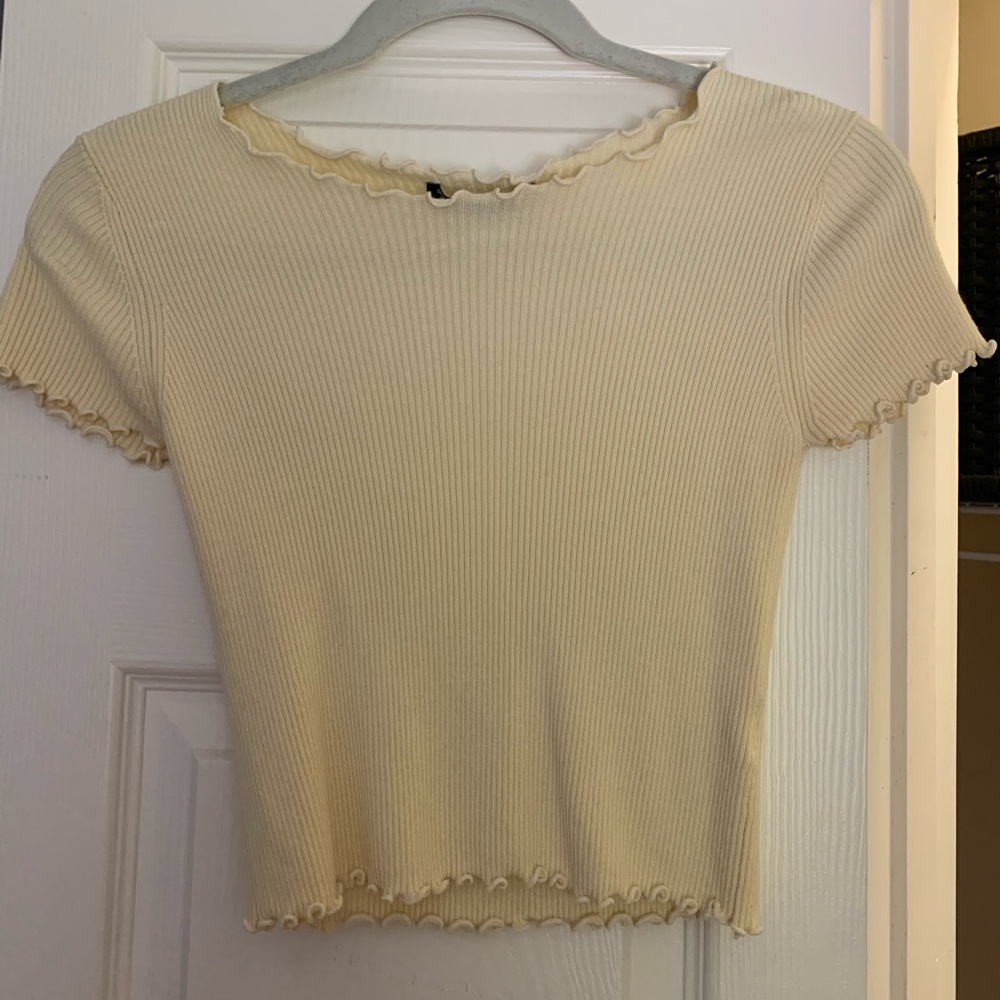 Yellow Brandy Melville Crop Top